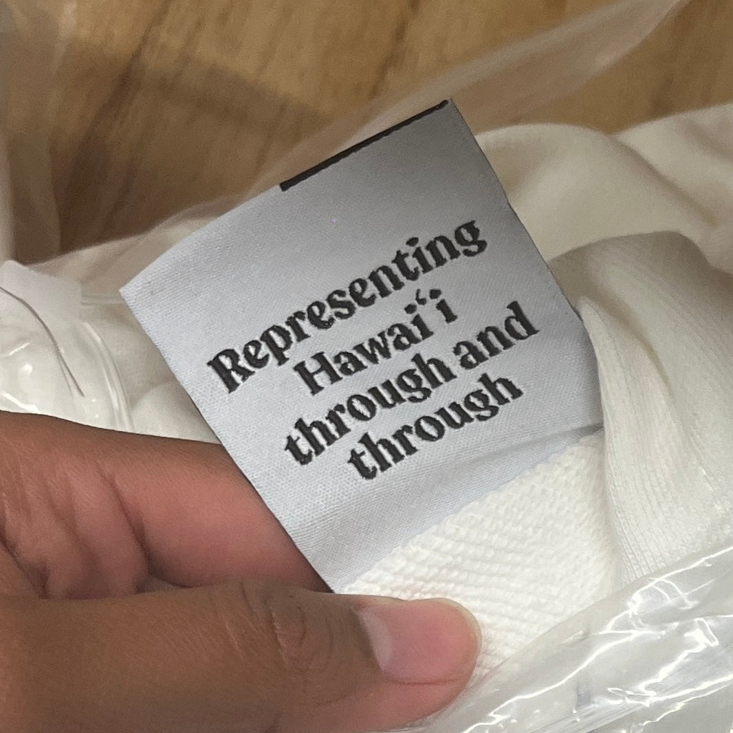 Lei of Love- Lei Po'o White Zip Up Hoodie