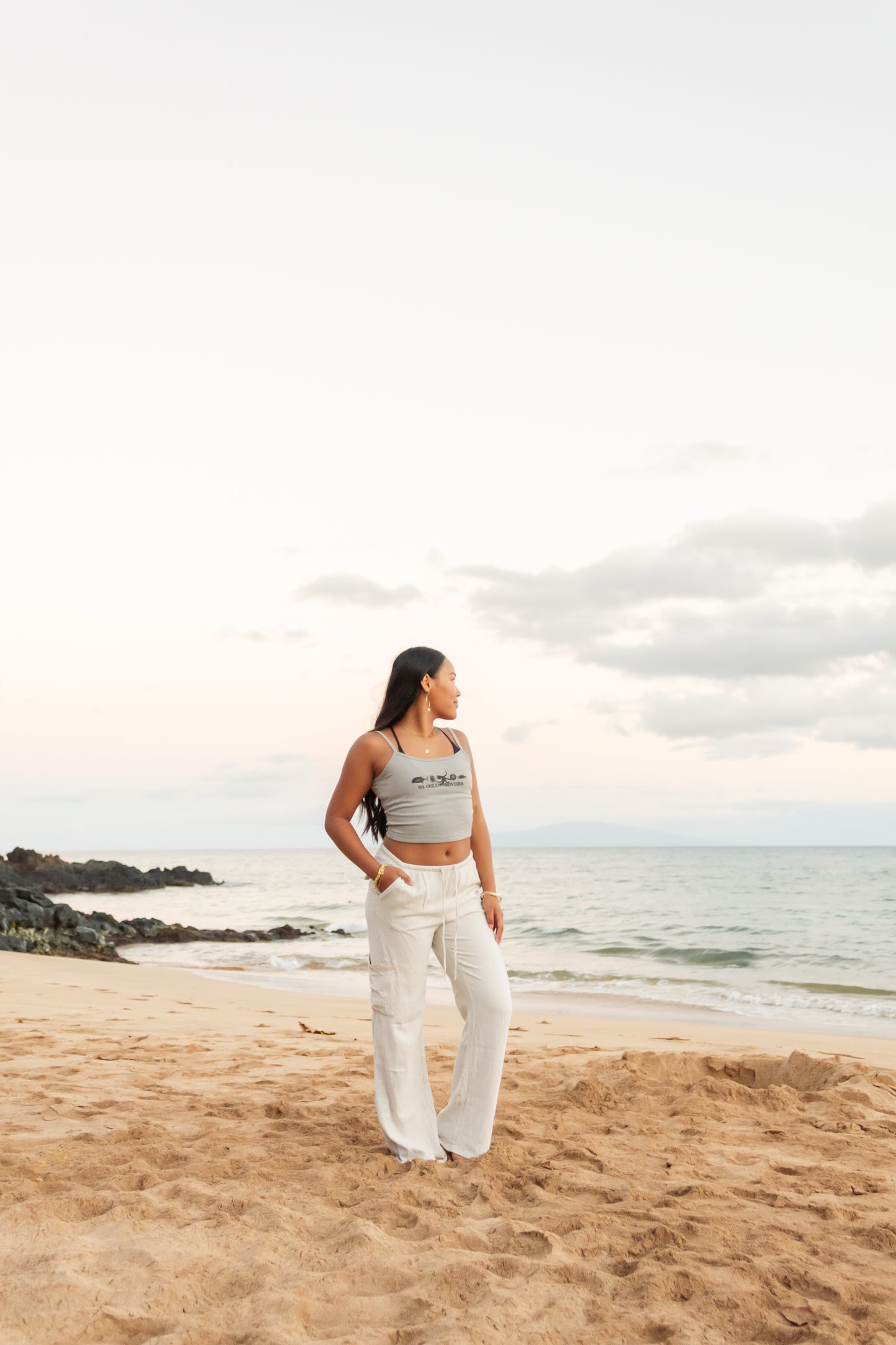 Hawaii Provides- Grey Ocean Provides Tank Top