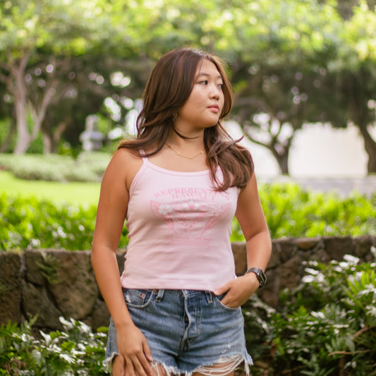 Pickin Home- Full Bouquet Pink Tank Top