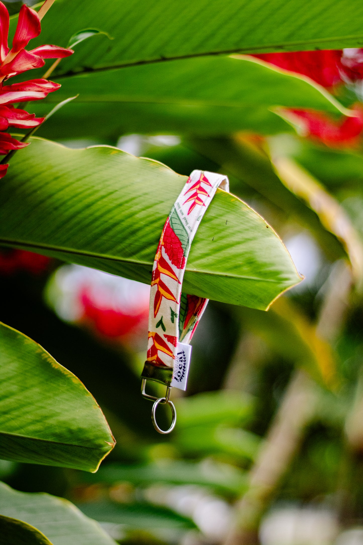 Market- Bird of Paradise & Red Ginger Wristlet