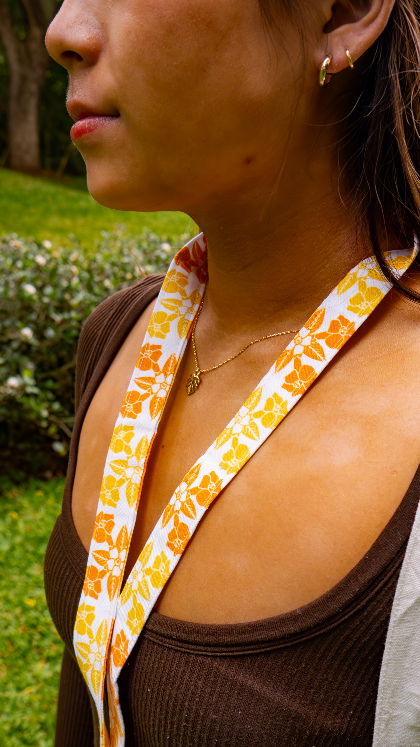 Hui- Puakenikeni Quilt Lanyard