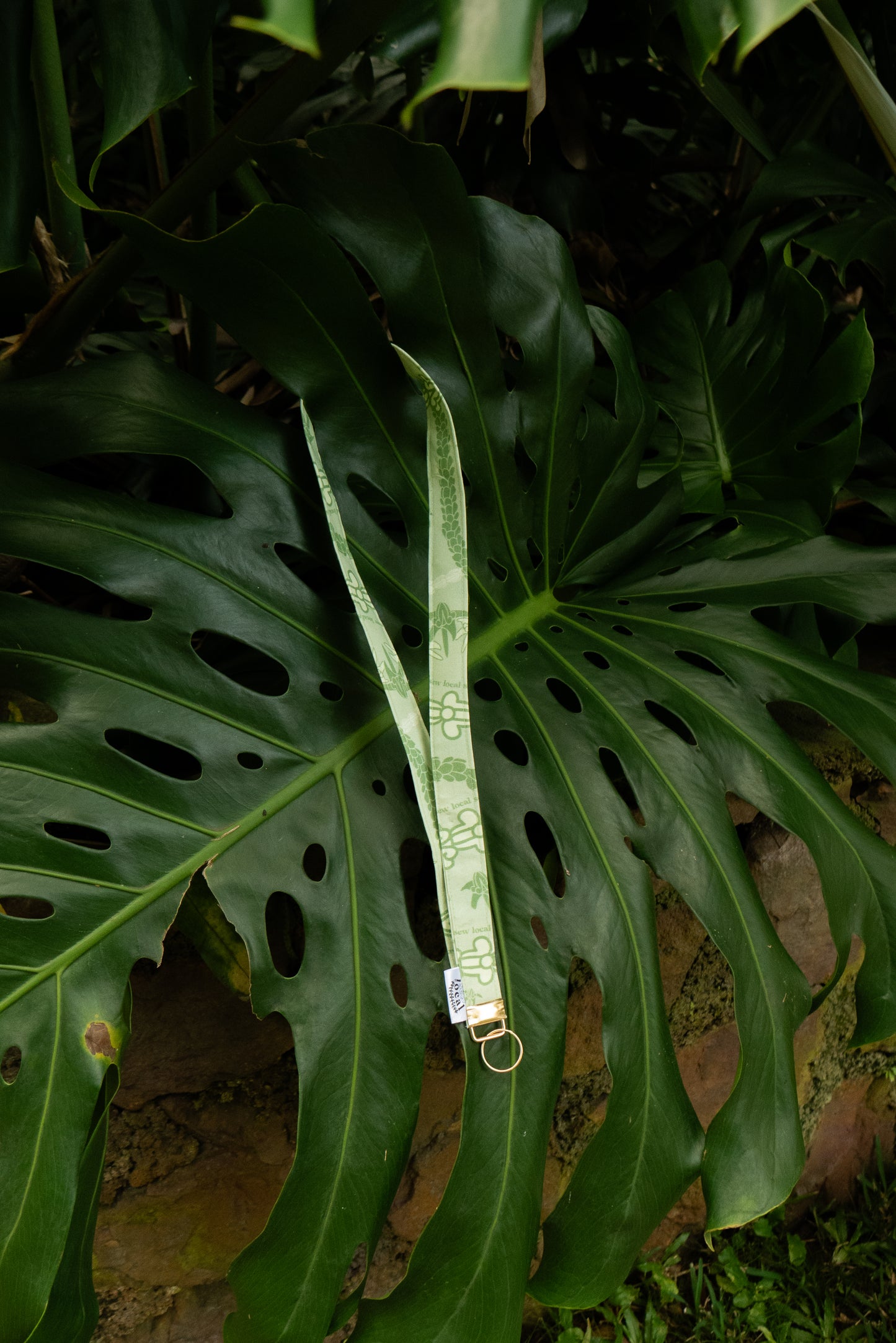 Terra- Green Crown Flower Lanyard