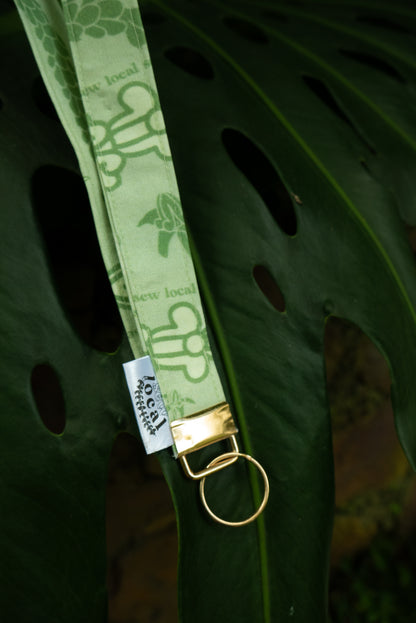 Terra- Green Crown Flower Lanyard