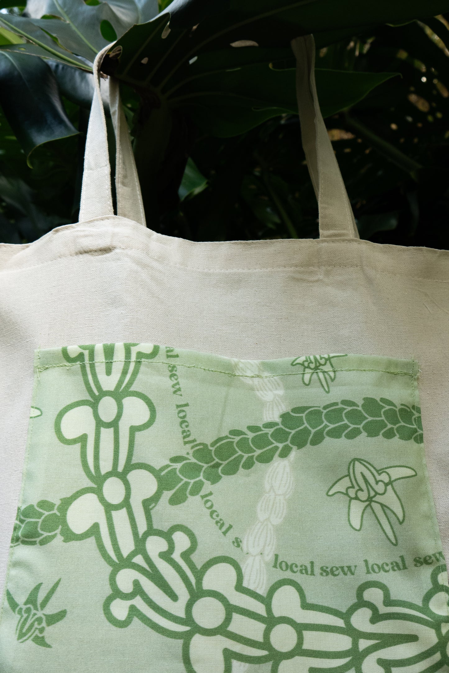 Terra- Crown Flower Pocket Tote Bag