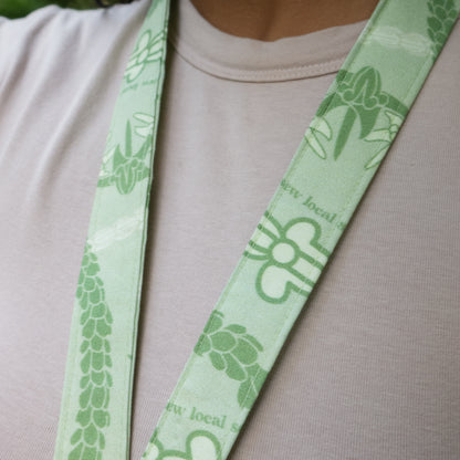 Terra- Green Crown Flower Lanyard