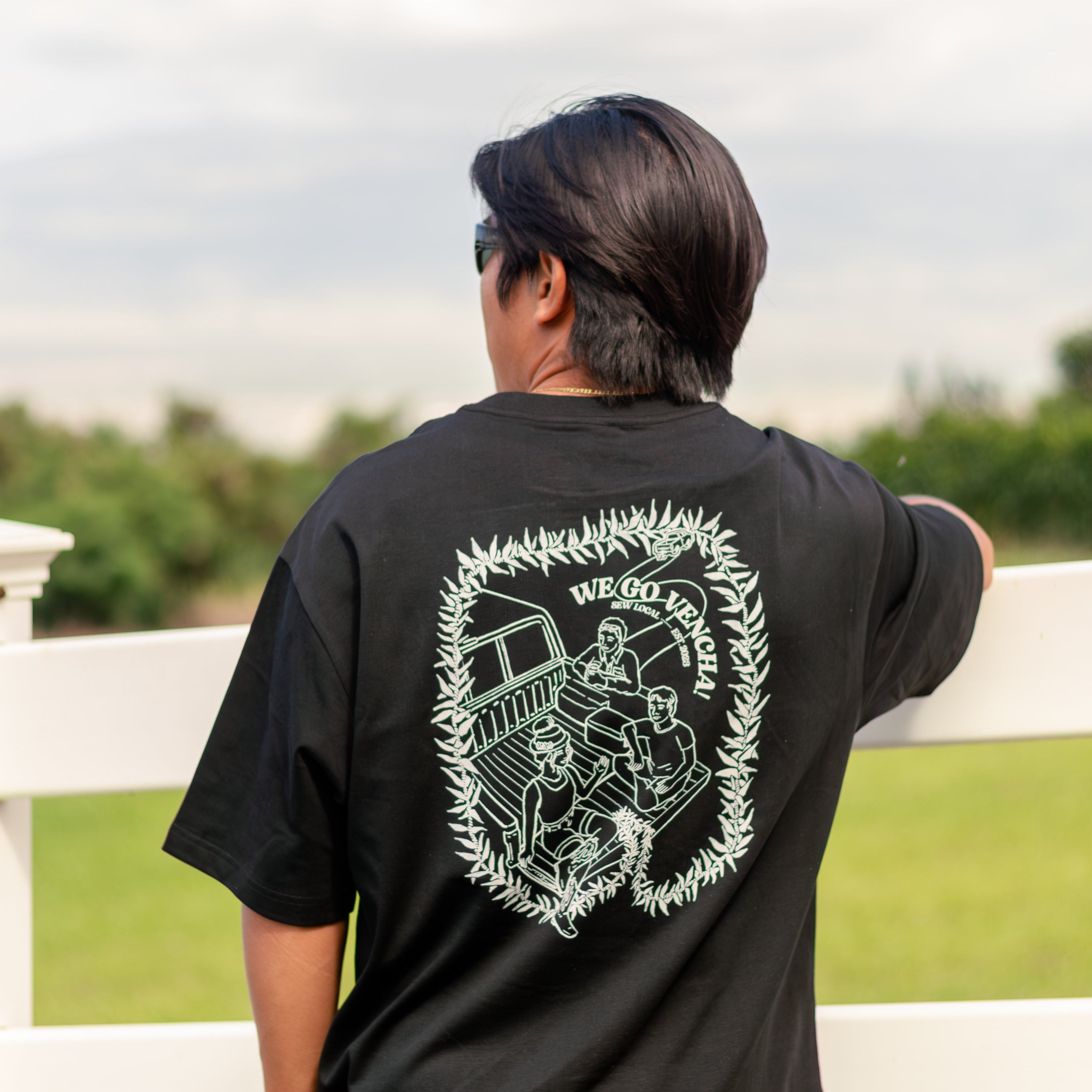 We Go Vencha - Black Mens Graphic Tee – Sew Local