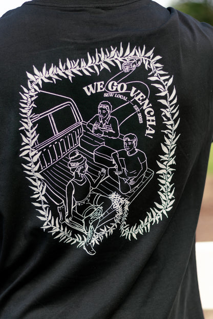 We Go Vencha - Black Mens Graphic Tee