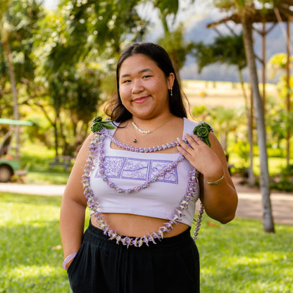 Lei of Love- Lilac Crown Flower Tank Top