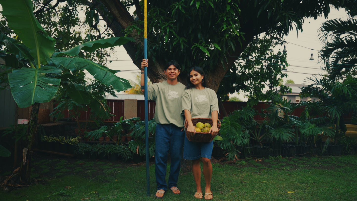 Da Mango Pickers- Light Green Graphic Tee