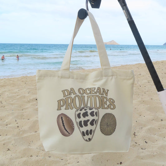 Hawaii Provides-Shells Zipper Tote