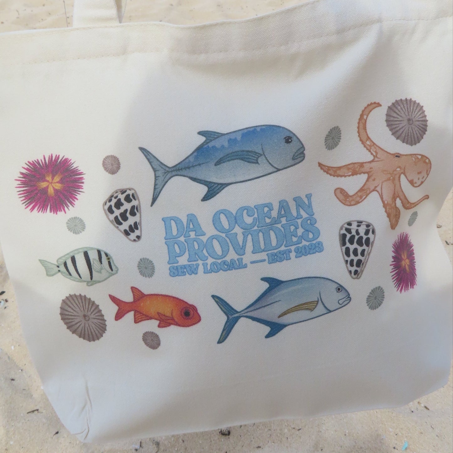 Hawaii Provides- Ocean Provides Zipper Tote