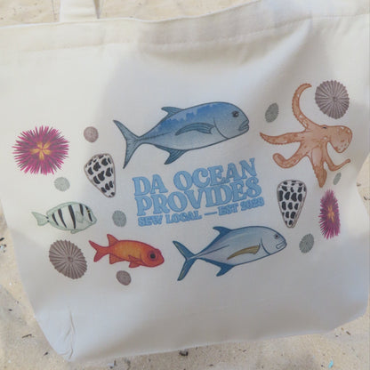 Hawaii Provides- Ocean Provides Zipper Tote